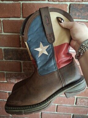 REBEL™ BY DURANGO® STEEL TOE TEXAS FLAG WESTERN BOOT